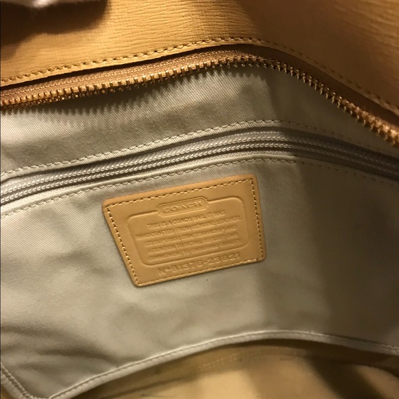 Beige Coach Purse - Picture 5 of 8